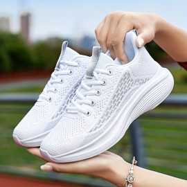 Women's Stylish Mesh Sneakers - Lace Up Versatile Running Shoes for Outdoor Athletic Fun!