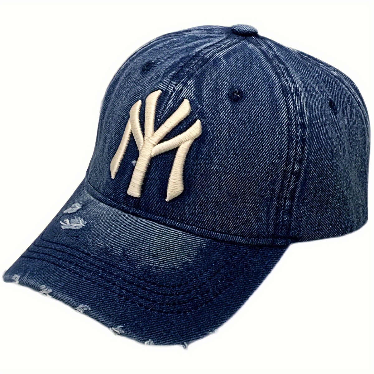 ladies denim baseball cap adjustable sun protection perfect for spring fall outings details 3