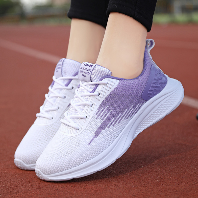 Women s Stylish Knitted Running Sports Shoes Breathable details 2