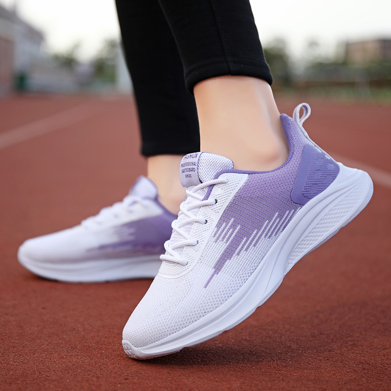 Women s Stylish Knitted Running Sports Shoes Breathable details 5