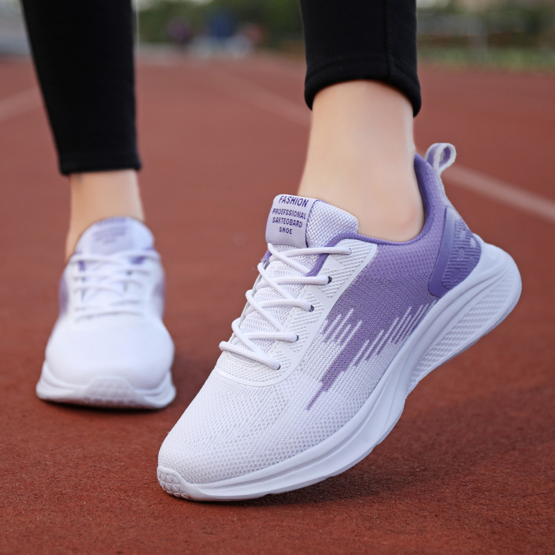 Women s Stylish Knitted Running Sports Shoes Breathable details 7