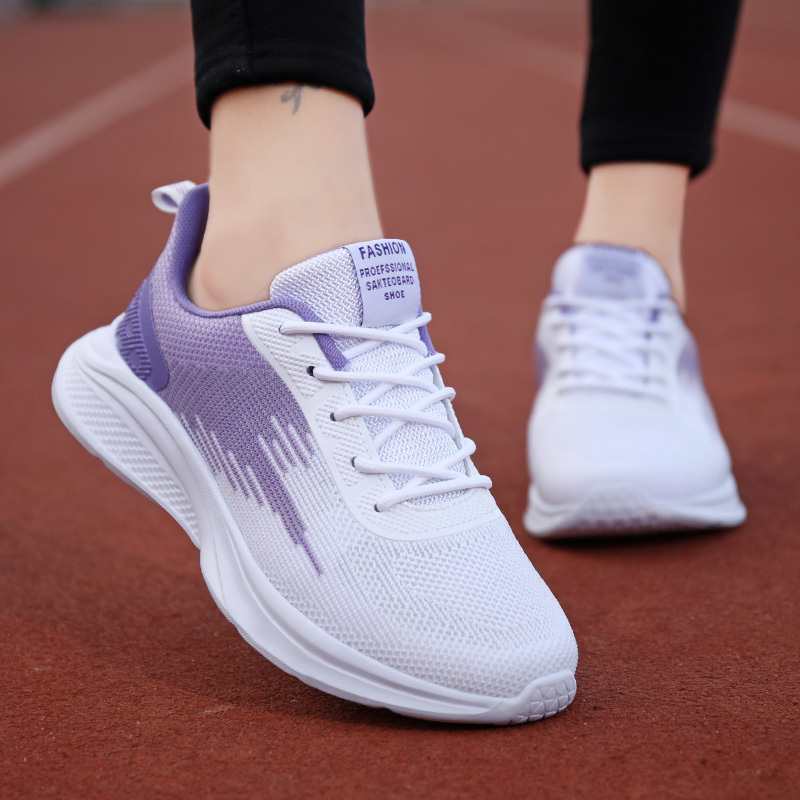 Women s Stylish Knitted Running Sports Shoes Breathable details 8