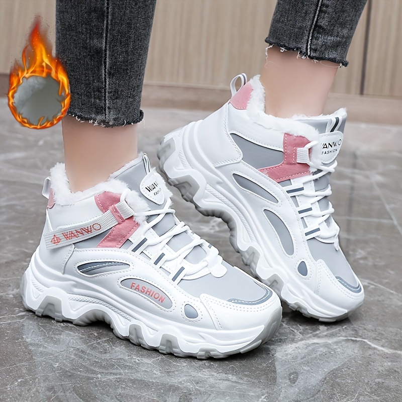 Women s Winter Plush Inner Comfortable High top Sports details 8