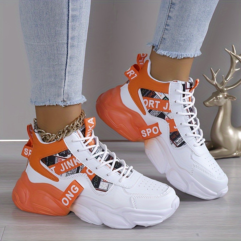 high top basketball shoes stylish color blocking lightweight details 4