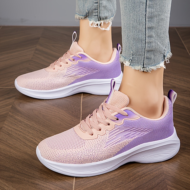 running shoes women s trendy gradient color soft comfortable details 2