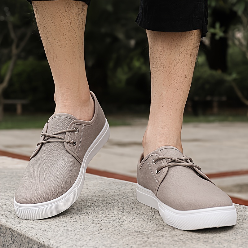 Mens Casual Canvas Shoes Breathable Lightweight Low Top Lace Up Shoes For Outdoor Walking Running Driving Spring Summer And Autumn Shop The Latest Trends Temu details 8