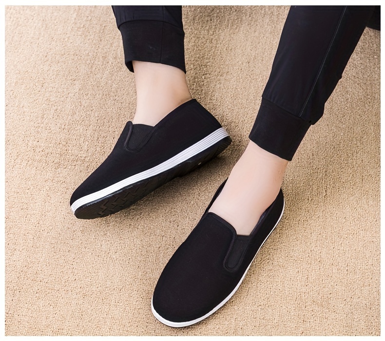 Chinese Traditional Flats For Men Breathable Lightweight Slip On Shoes For Outdoor Walking Driving   Kung Fu Tai Chi Training Autumn And Winter Shop Now For Limitedtime Deals Temu details 1