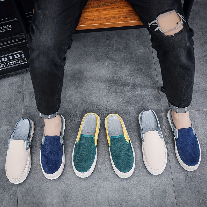 Mens Trendy Slip On Loafers With Assorted Colors Fishermans Shoes Breathable Lightweight Non Slip Canvas Shoes Mens Sports Shoes Spring Summer Autumn Check Out Today s Deals Now Temu details 3