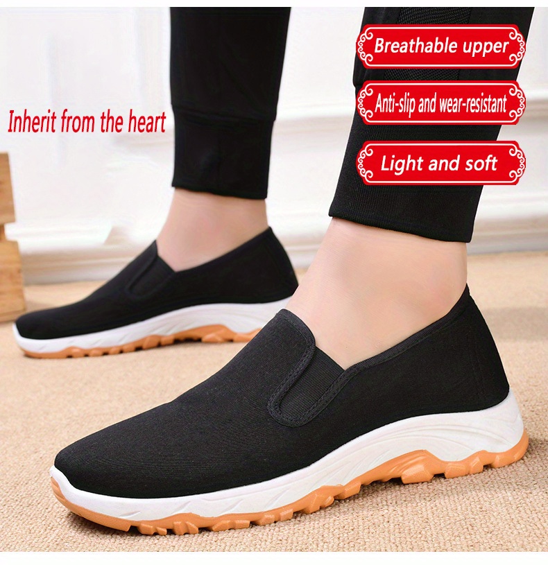 Mens Slip On Sneakers Casual Walking Shoes Comfy And Breathable Loafers Highquality & Affordable Temu details 1