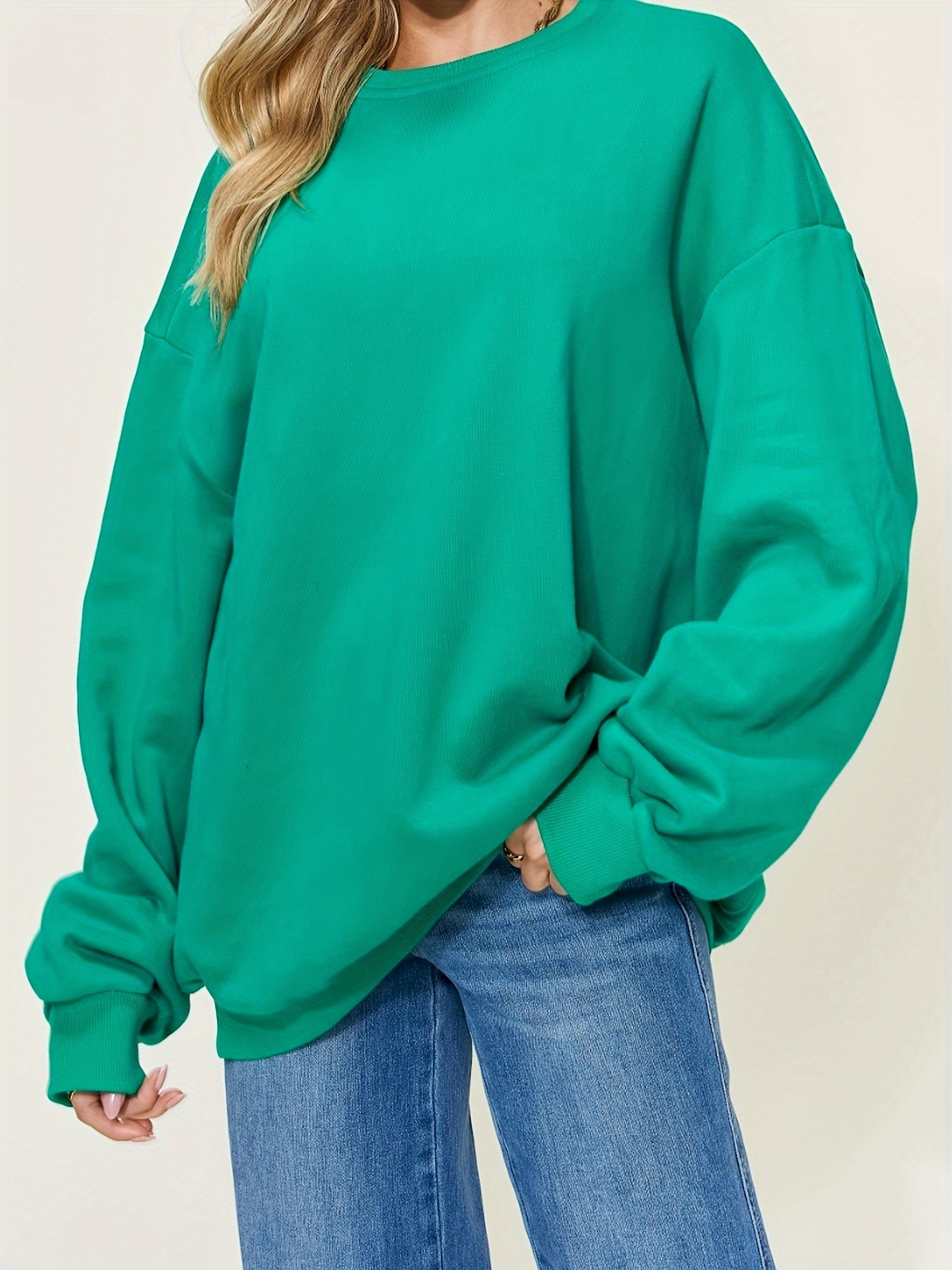 full size round neck long sleeve sweatshirt details 2