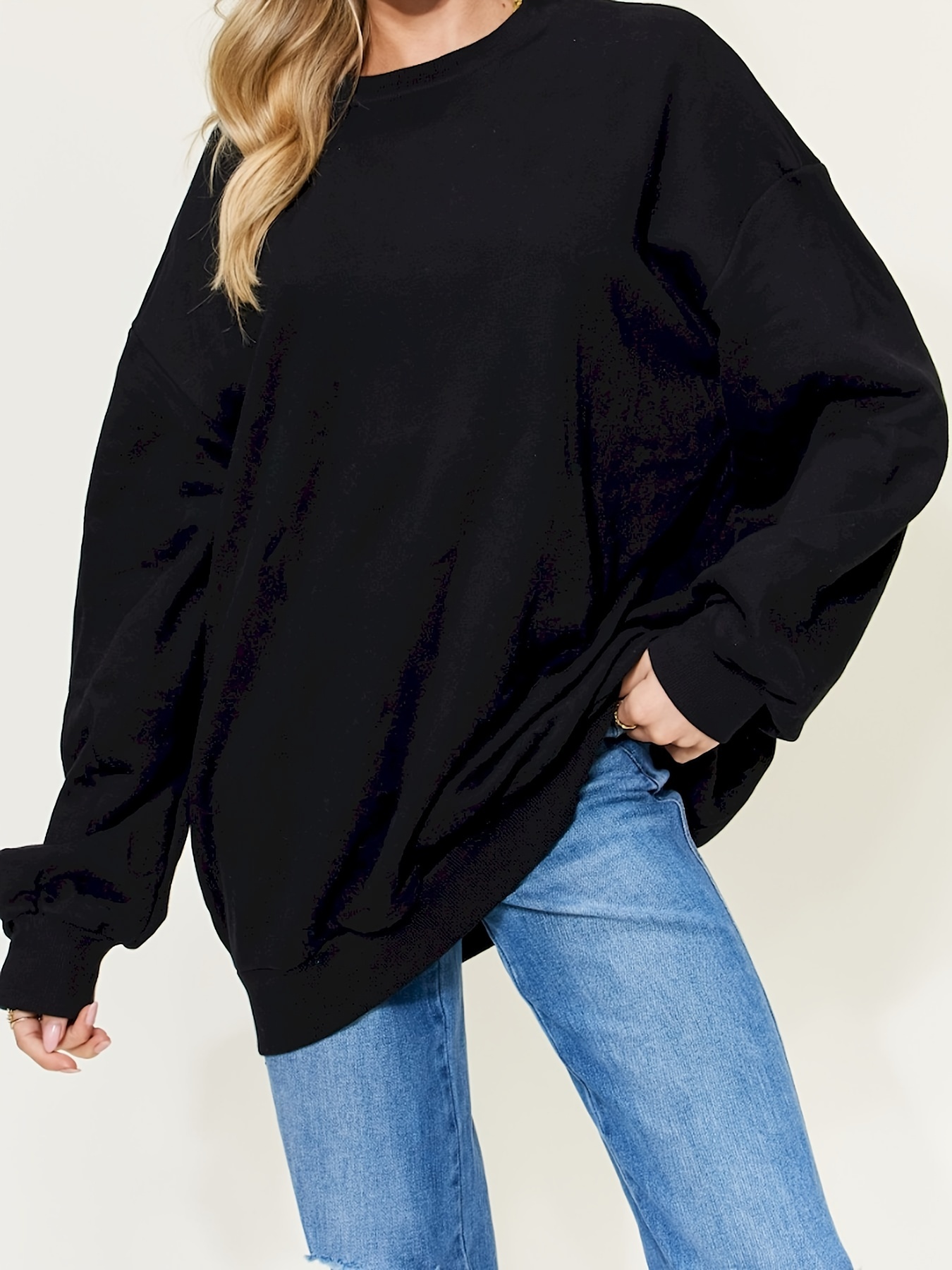 full size round neck long sleeve sweatshirt details 5