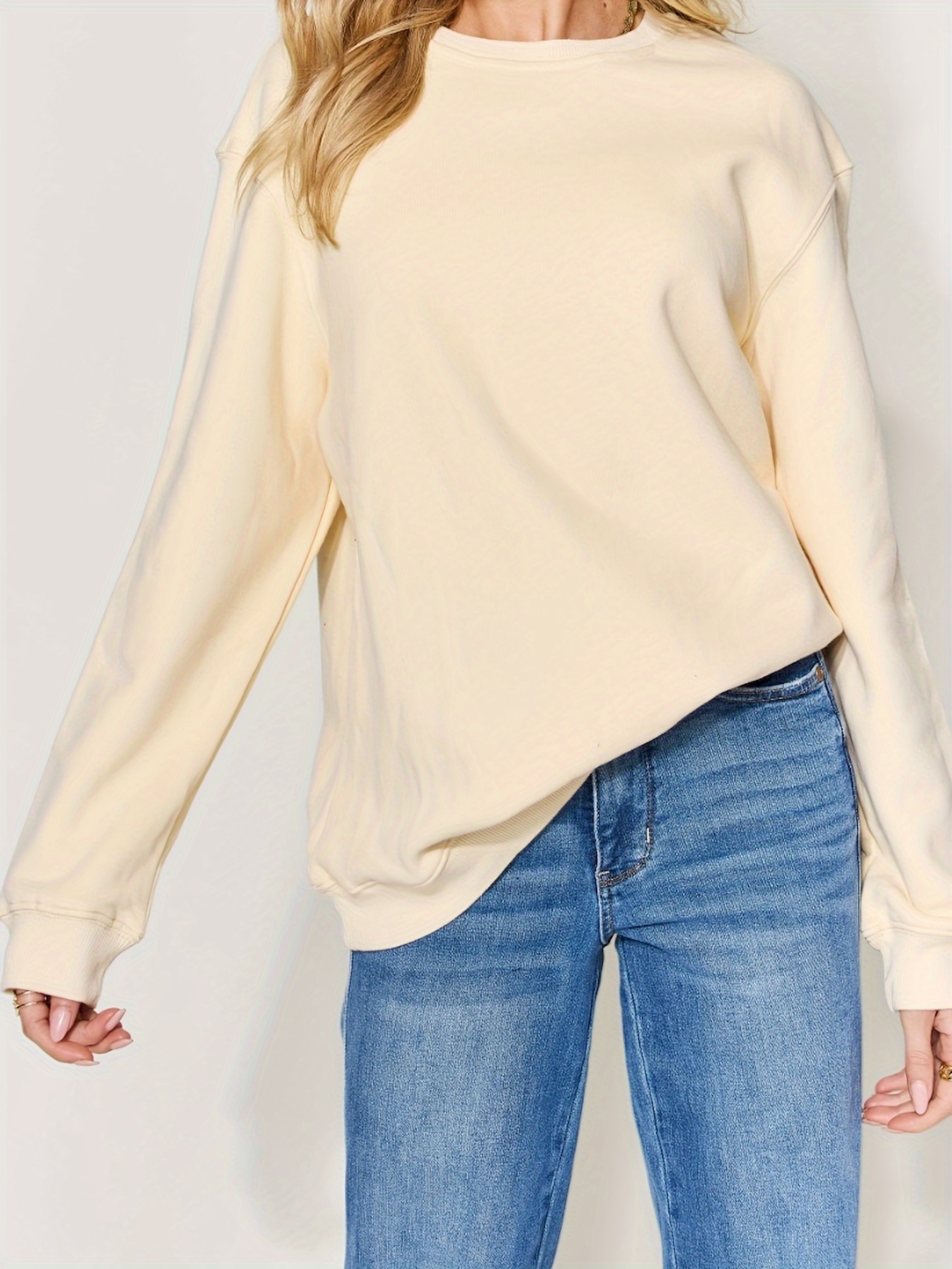 simply love full size round neck long sleeve sweatshirt details 12