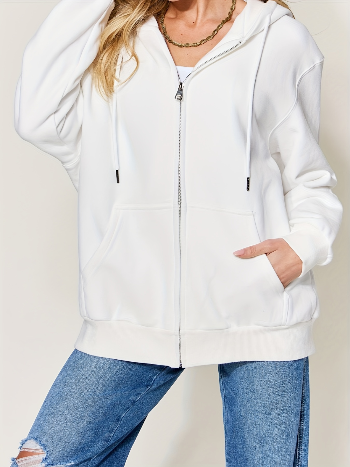 simply love full size zip up hoodie details 0