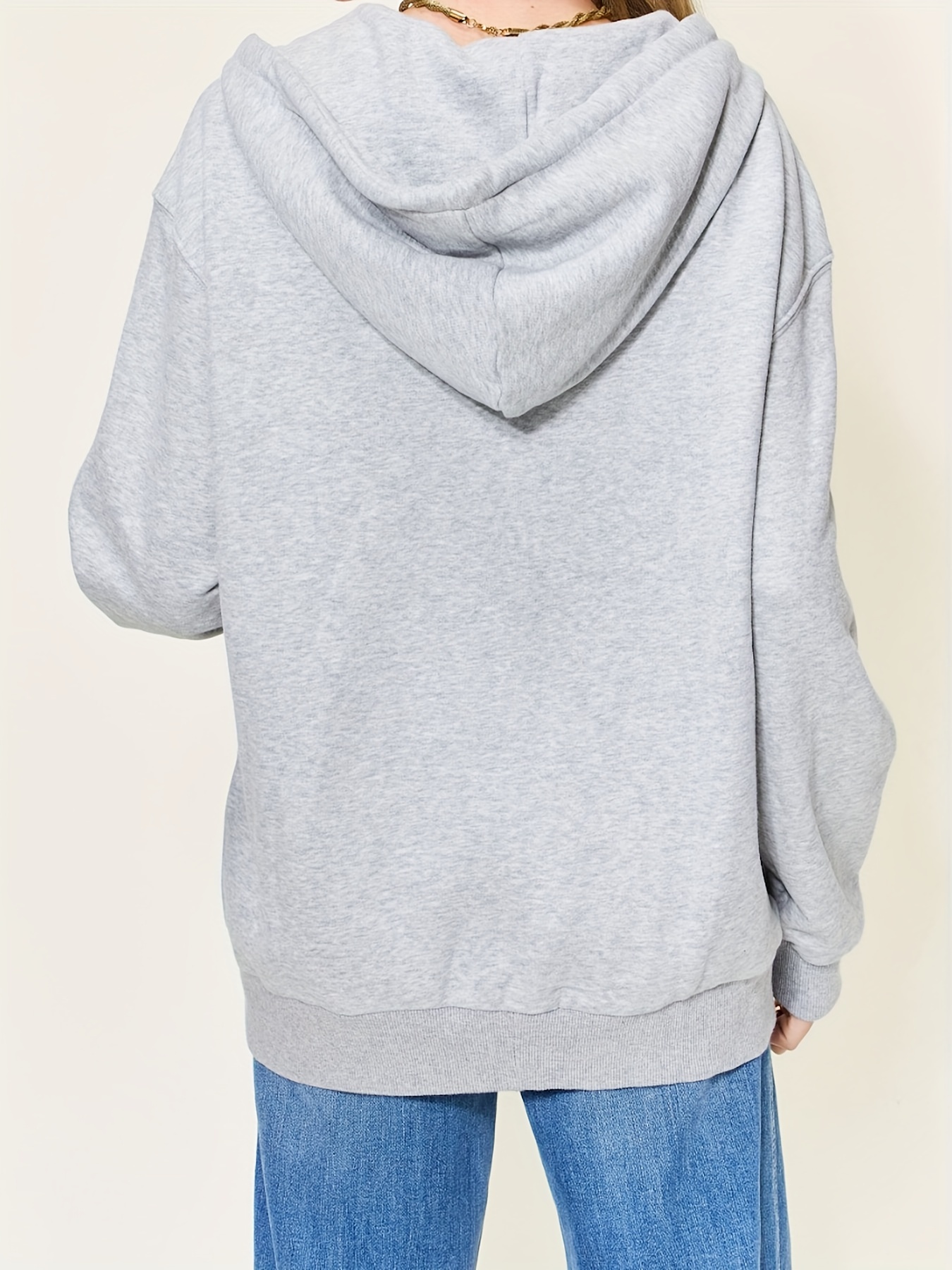 simply love full size zip up hoodie details 5