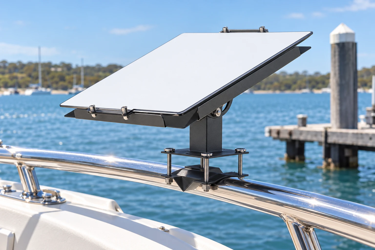 Fishing boat rail — AI-generated illustration