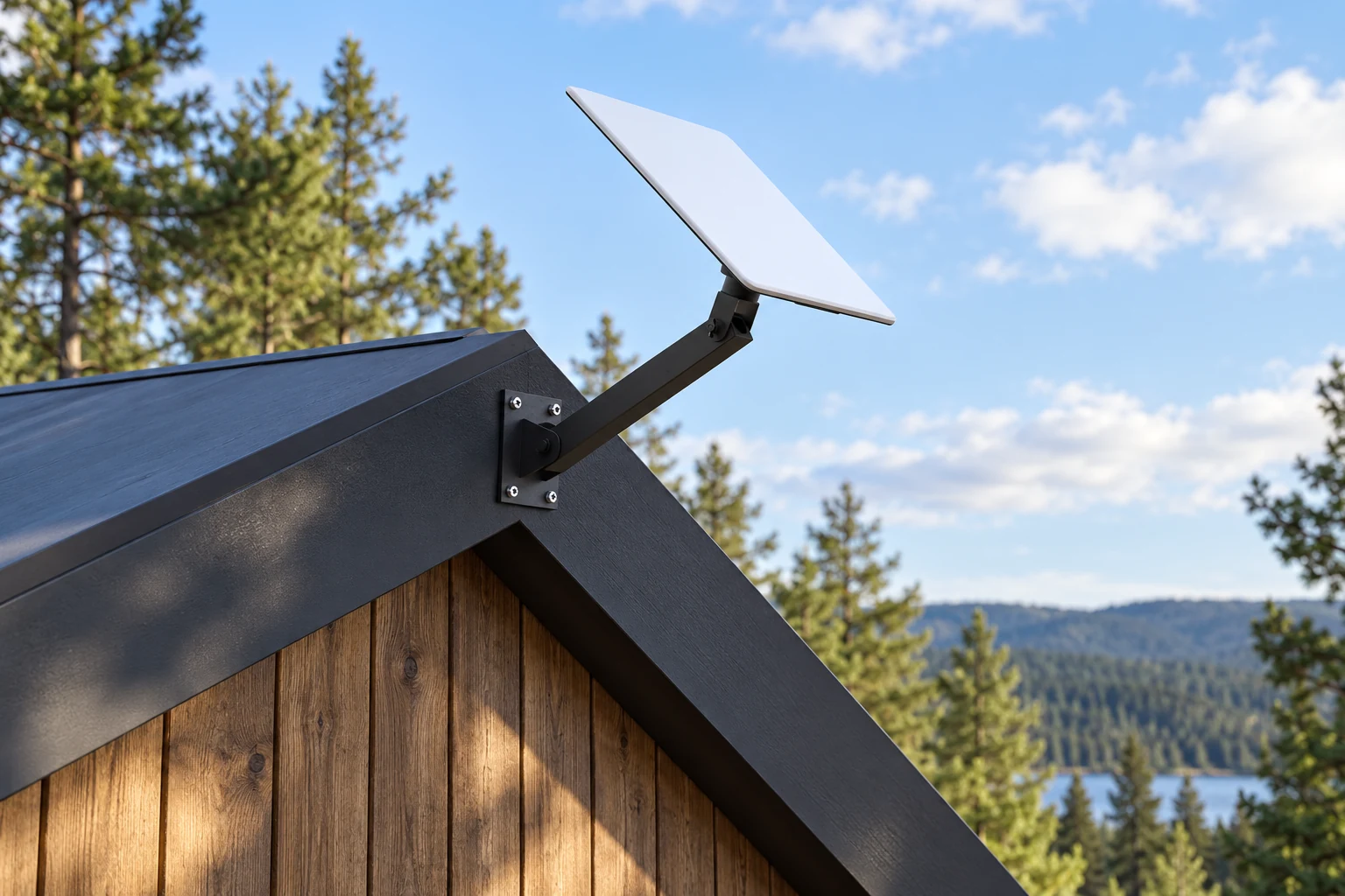 Cabin gable edge — AI-generated illustration